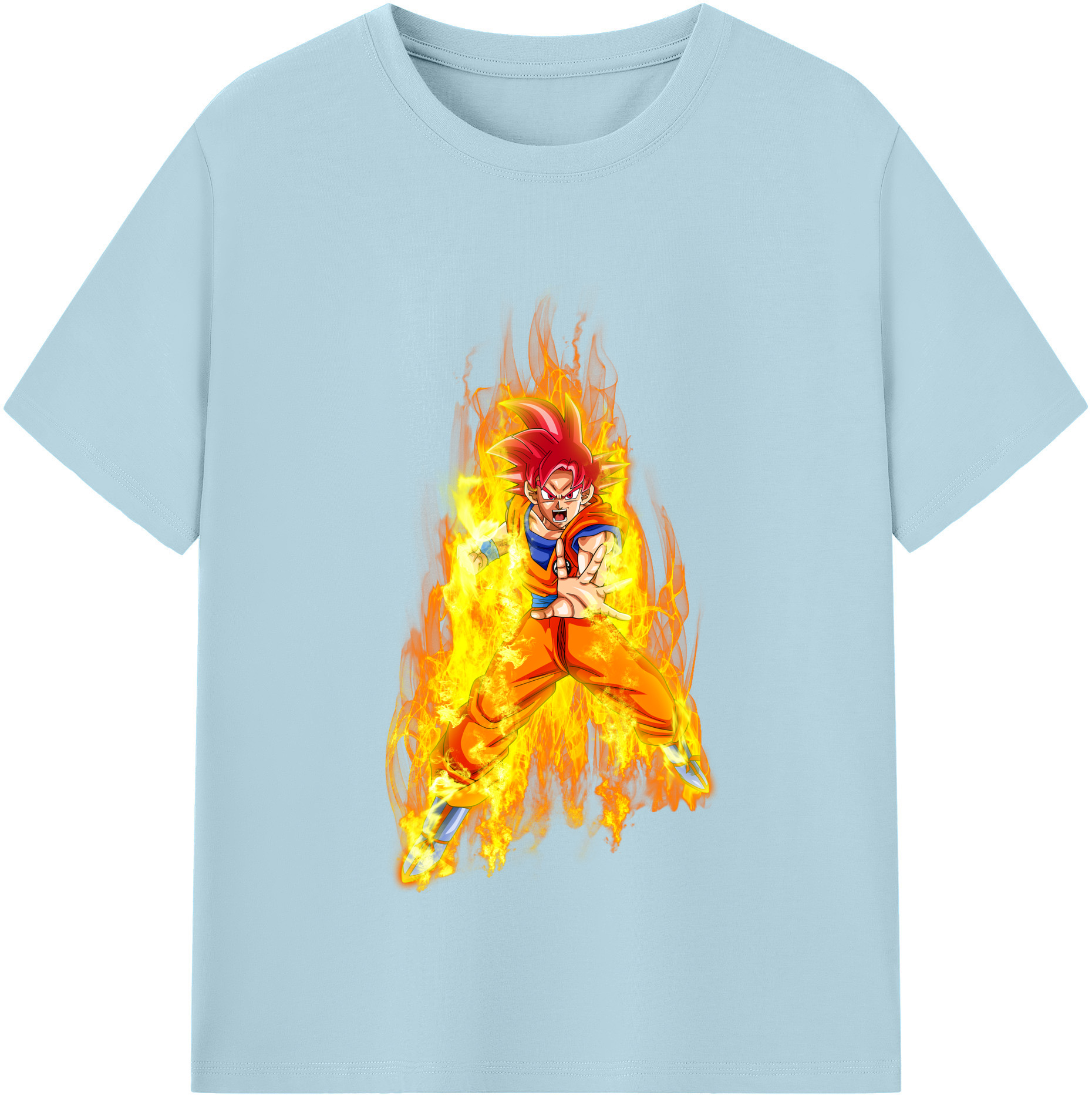 （画像用） ドラゴンボール 孫悟空（そん ごくう）Son Goku カカロット DRAGON BALL Kakarotto 綿100％半袖Tシャツ（フロントプリント）